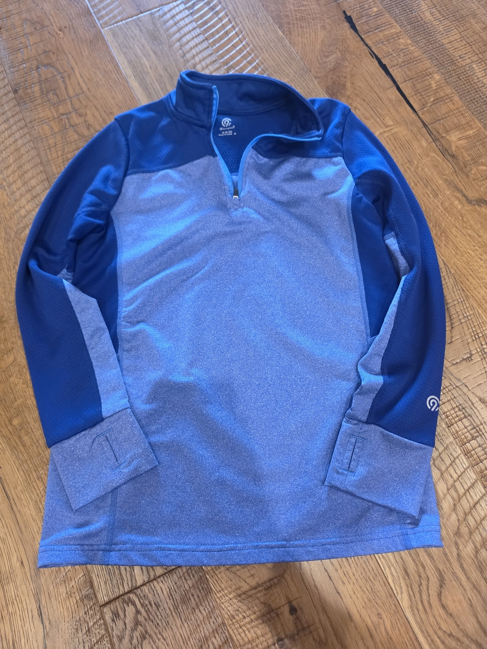 Champion Two-Tone Blue 1/4 Zip Pullover